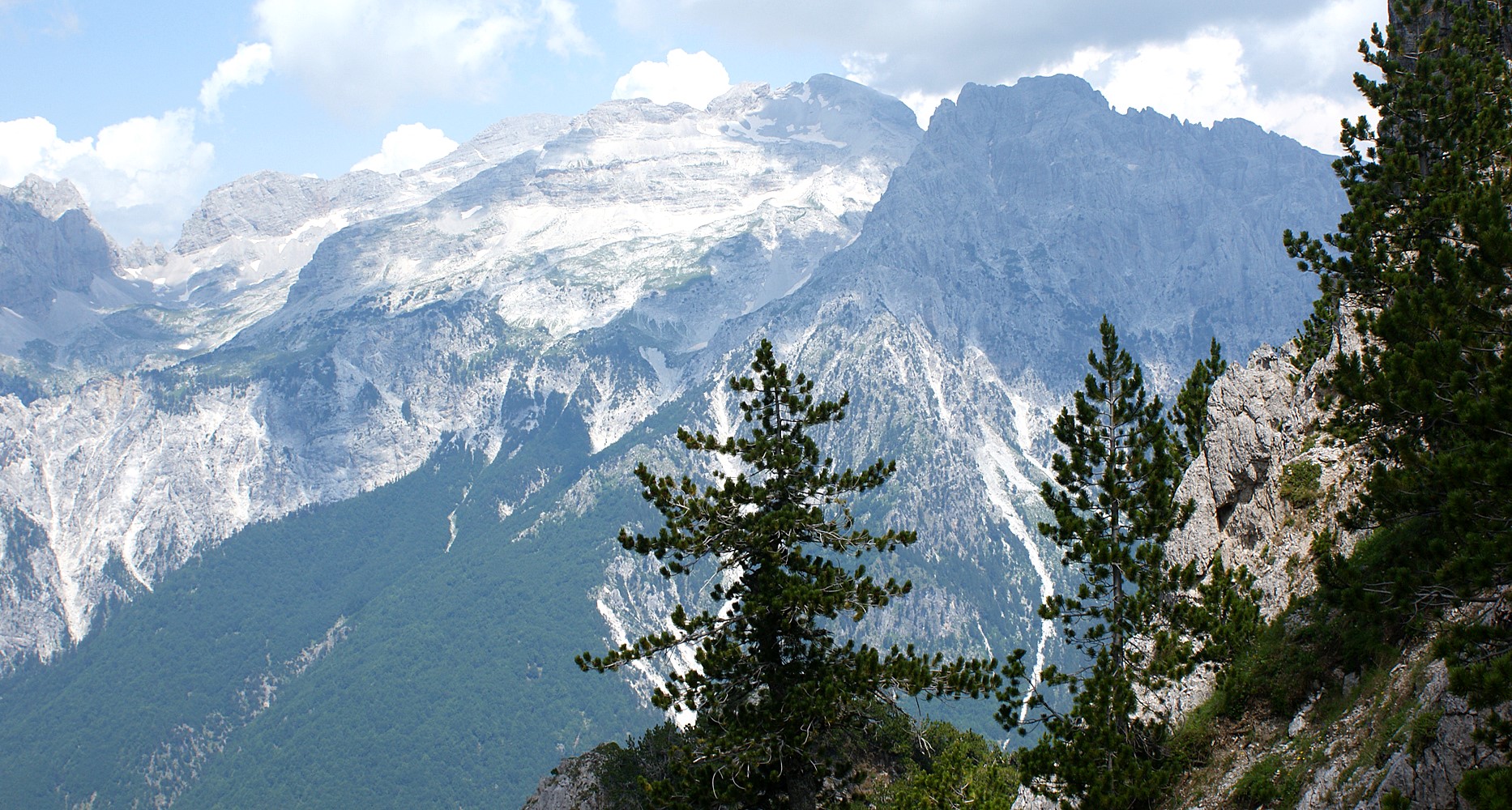 The Maja Jezercë massif — the highest peak of the Dinaric Alps and of the Albanian Alps